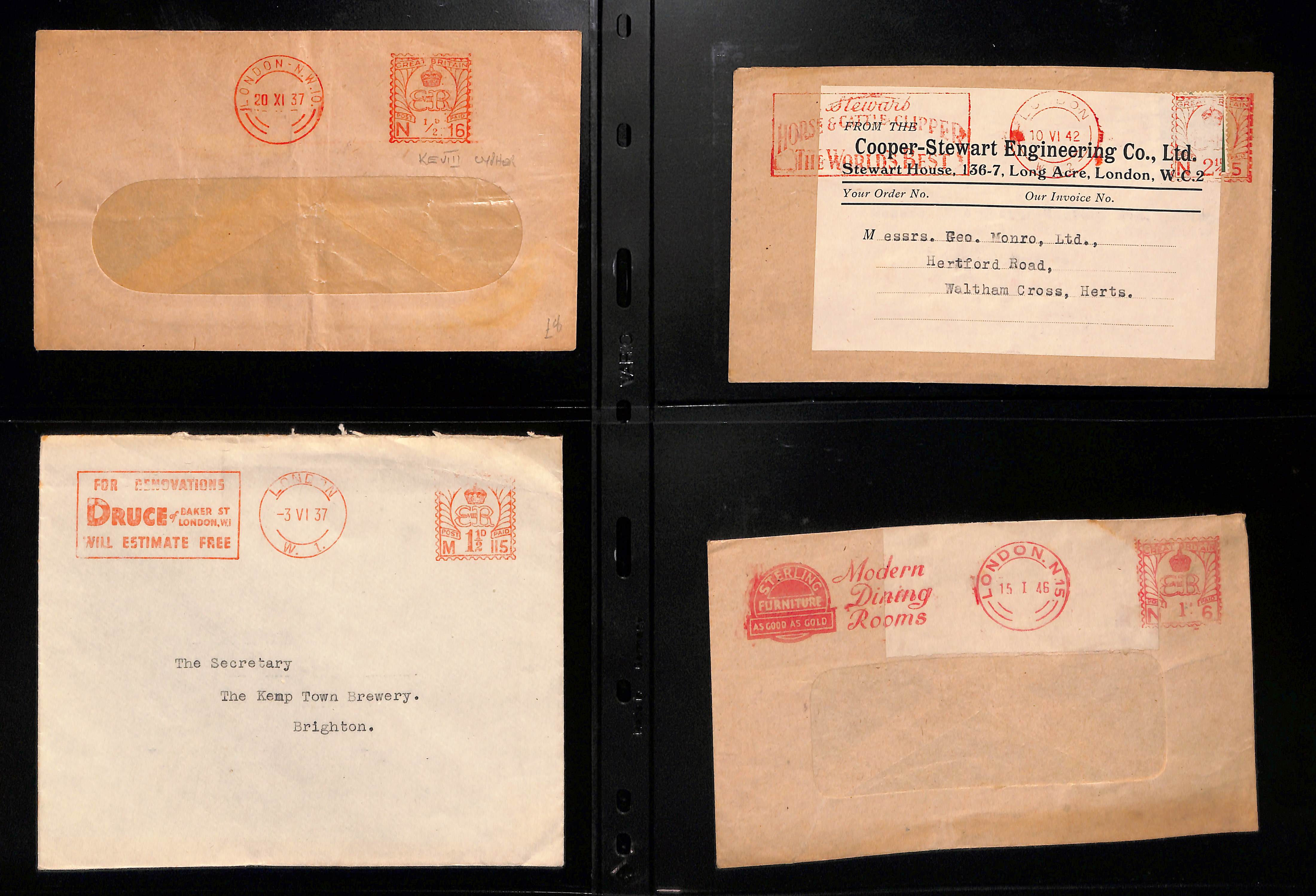 Meters. 1937-48 Covers all with King Edward VIII meters (47, also some pieces, one a first day - Image 4 of 13