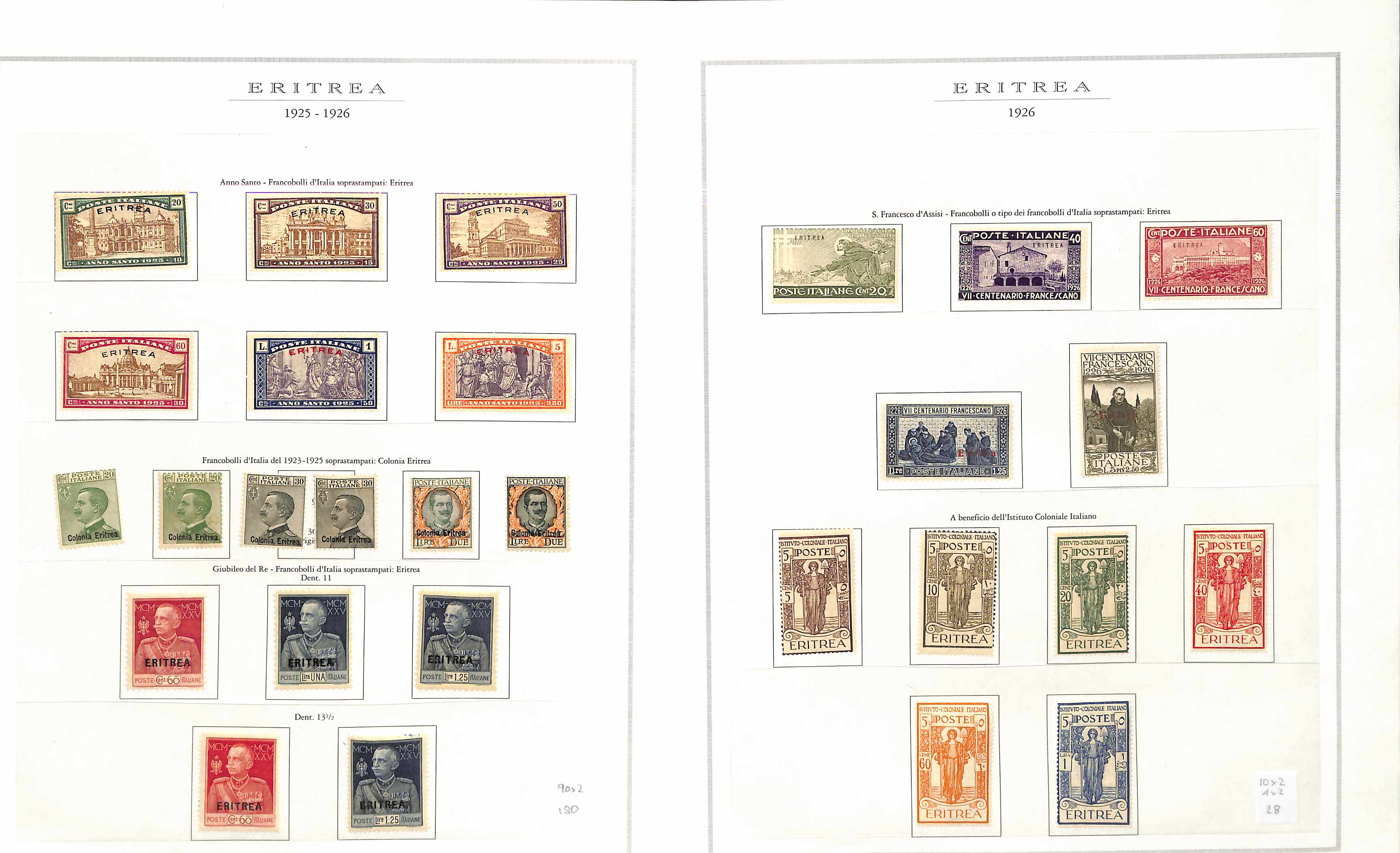 Italian Colonies. 1881-1935 Mint and used collection with issues for Eritrea including 1893 set - Image 4 of 19