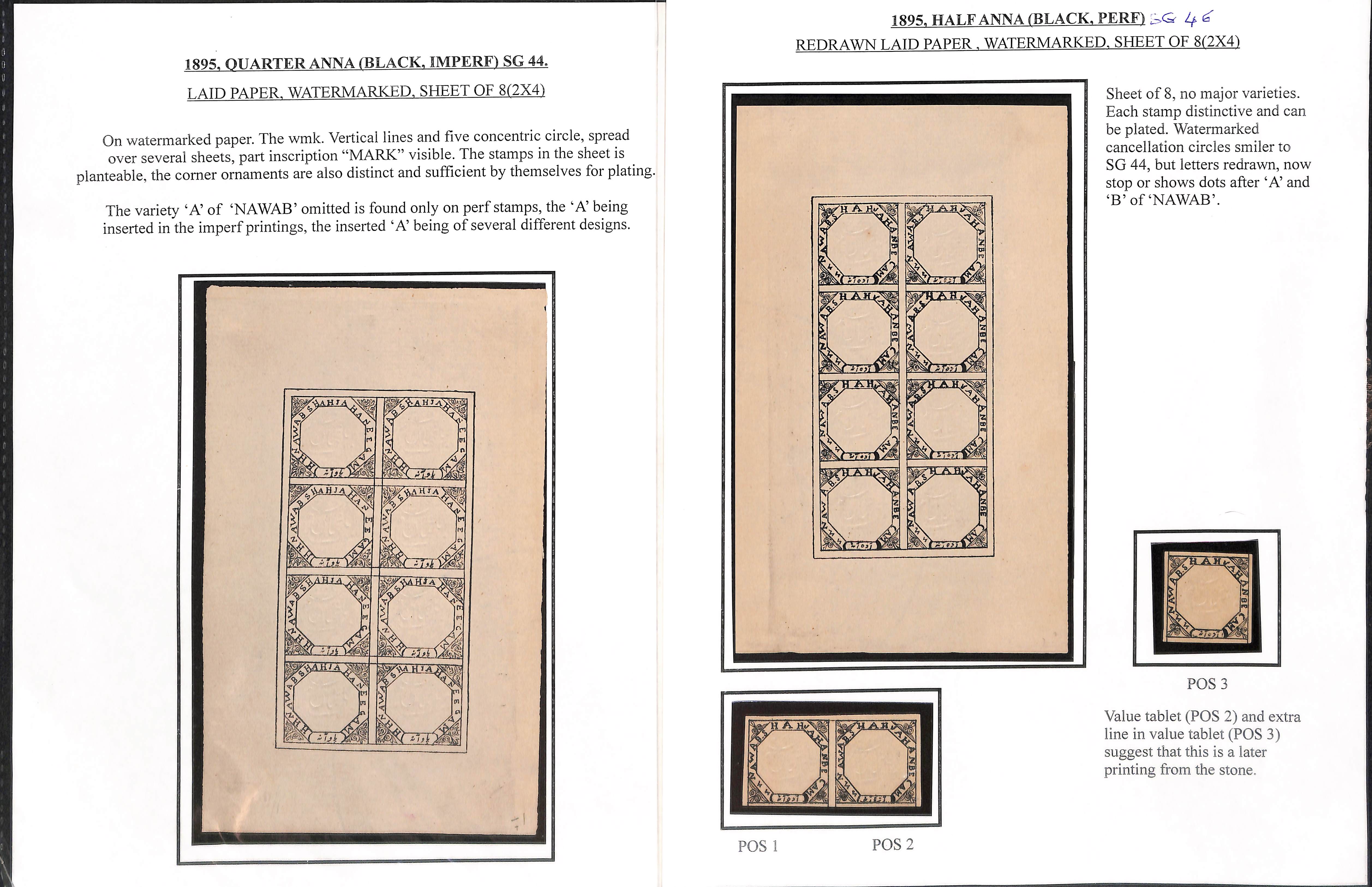 1878-96 Unused sheets comprising S.G. 49 sheet of six, S.G. 15, 44, 46, 47 in sheets of eight, S. - Image 7 of 16