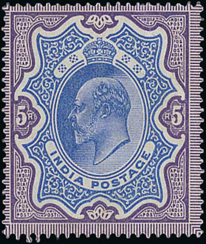 1902-11 KEVII 3p - 25r Set of seventeen with both 3p, 2a and 4a shades, the 25r with corner