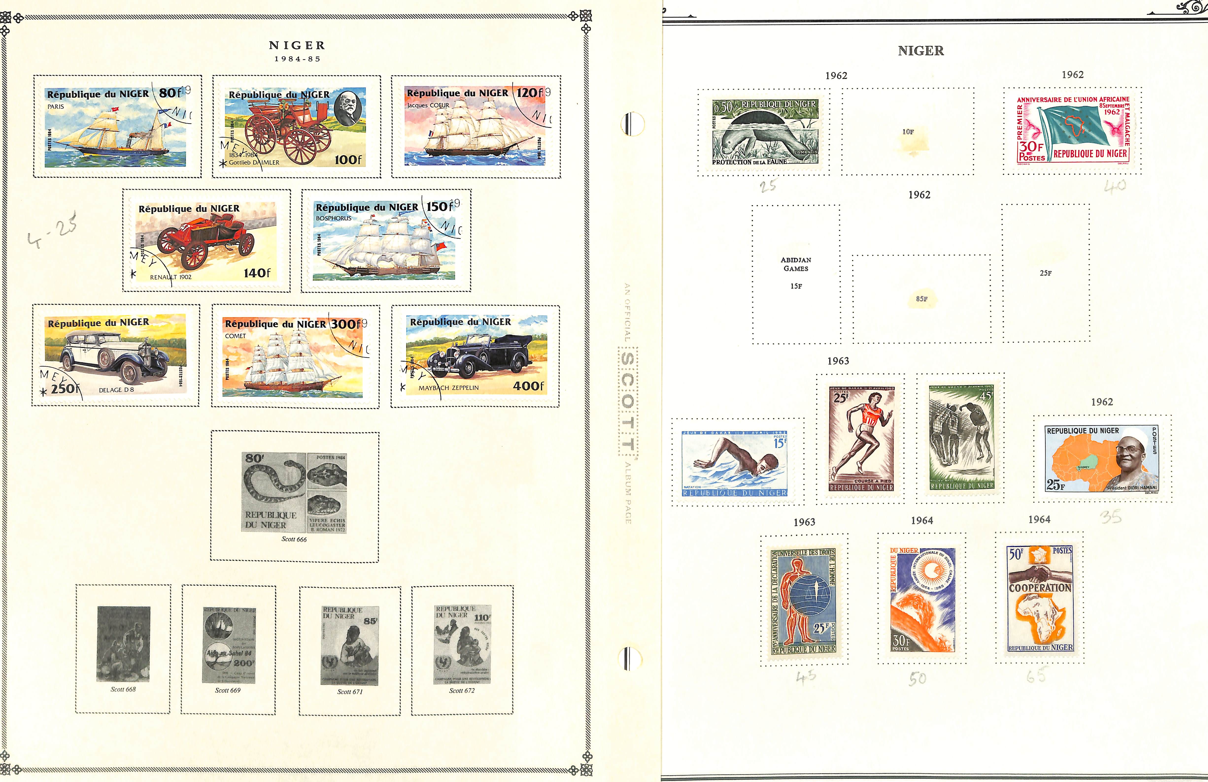 Niger. 1921 - c.1990 Mint and used collection with covers, die and plate proofs. (100s). - Image 4 of 26