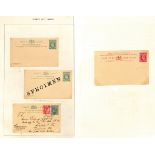 1903-10 KEVII Postcards, including overprints on Labuan cards comprising 3c on 4c card, 1c + 1c