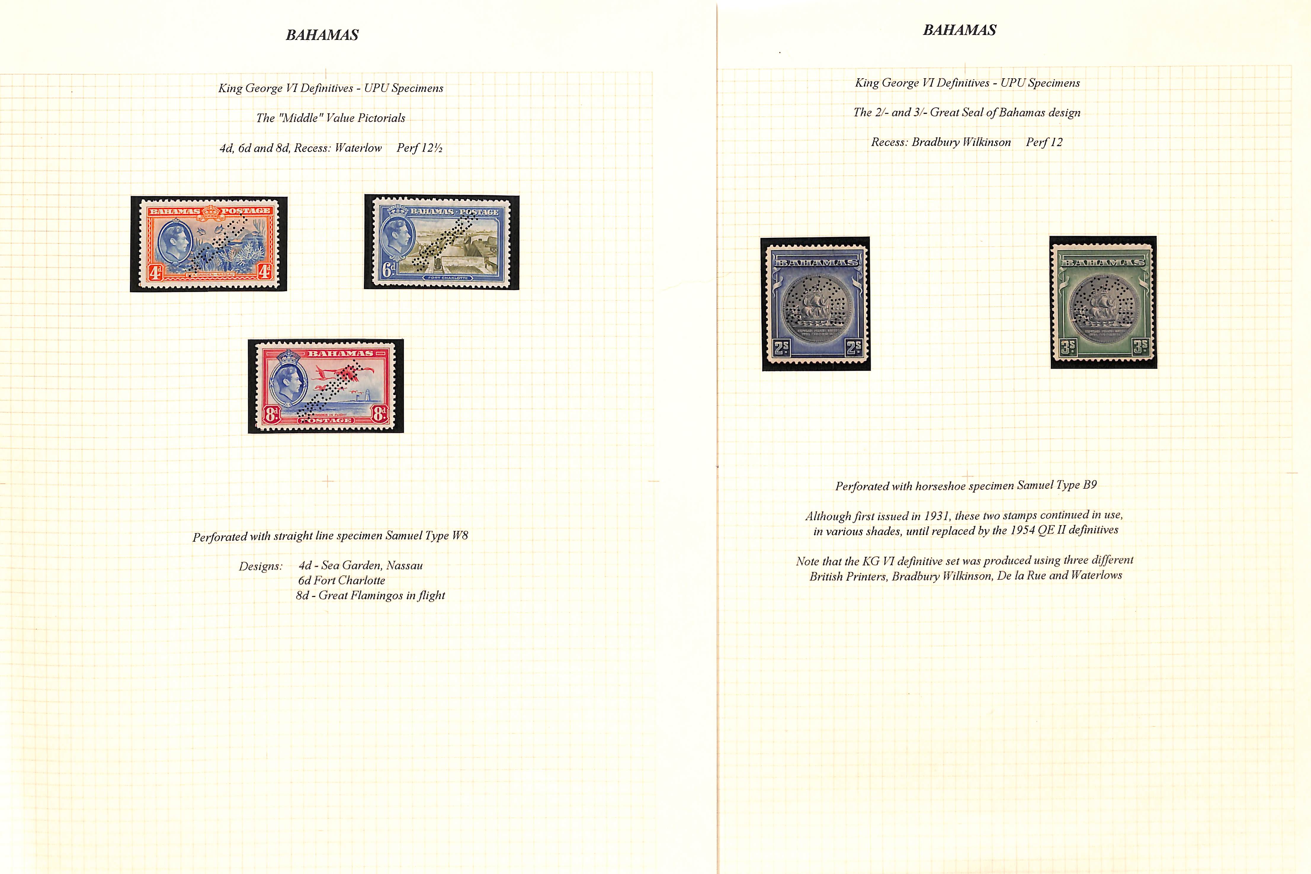 1901-46 Specimen stamps including 1901-03 set of four, 1919 (Mar 21) 3d War Tax overprint, 1919 ( - Image 2 of 2