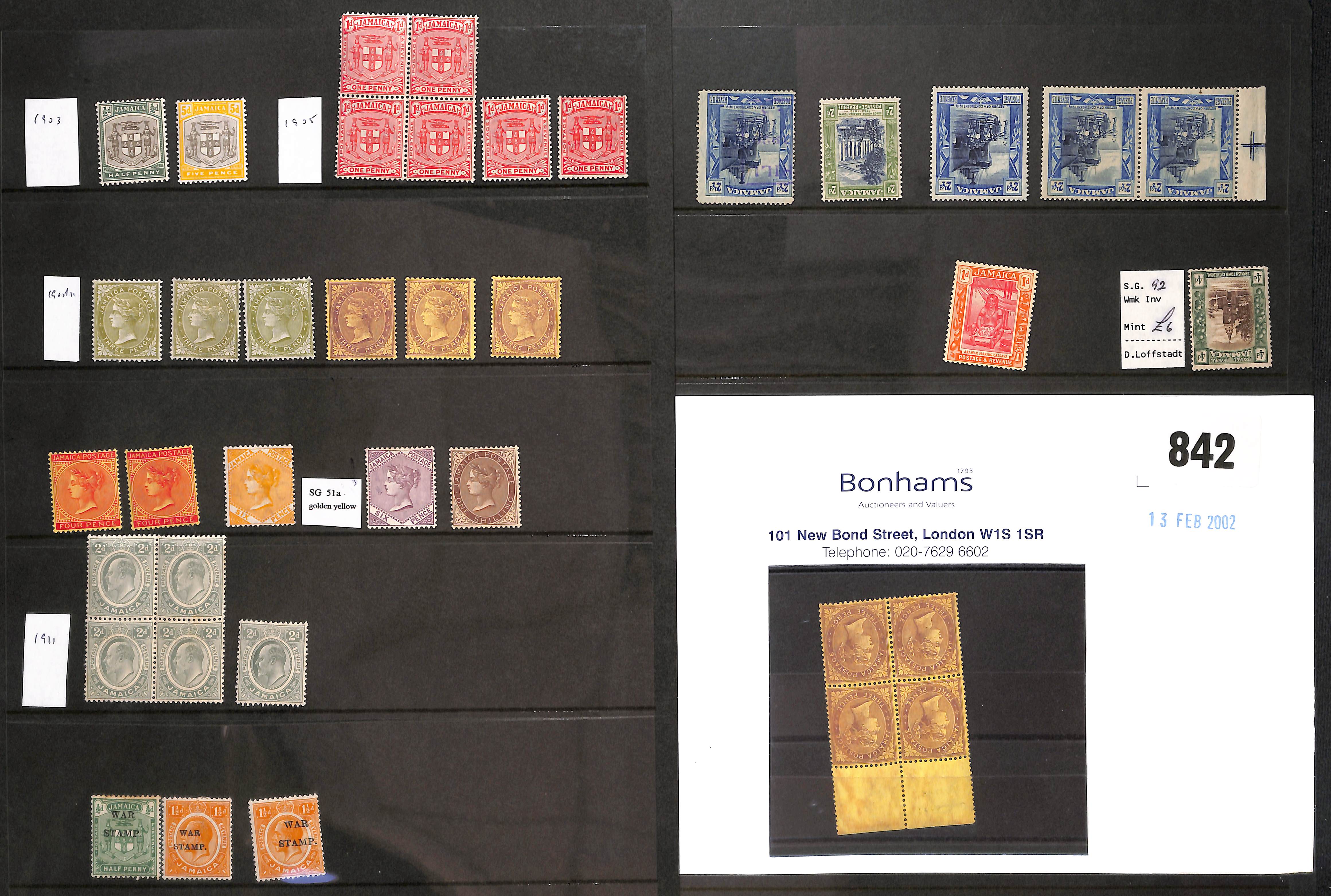 1875-1968 Mainly mint selection including watermark varieties with 1875 2/- pair and 5/- inverted - Image 2 of 7