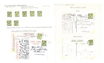 1911-12 Downey Heads, mint and used collection on pages with some covers, including Imperial Crown