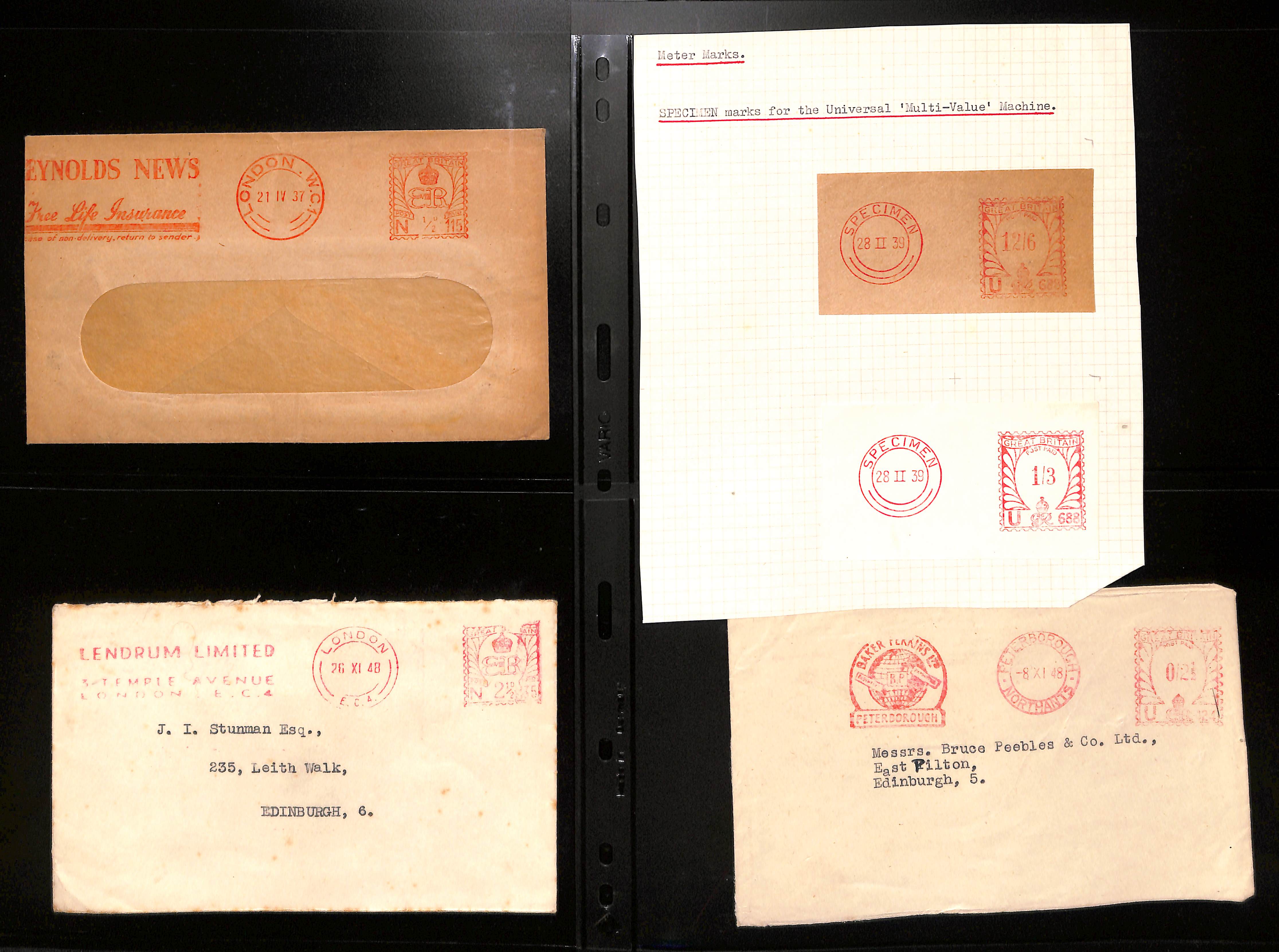 Meters. 1937-48 Covers all with King Edward VIII meters (47, also some pieces, one a first day - Image 12 of 13