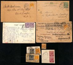 British Empire Exhibition. 1924-25 Covers (2), postcards (2) and pieces (3) with duplex type British