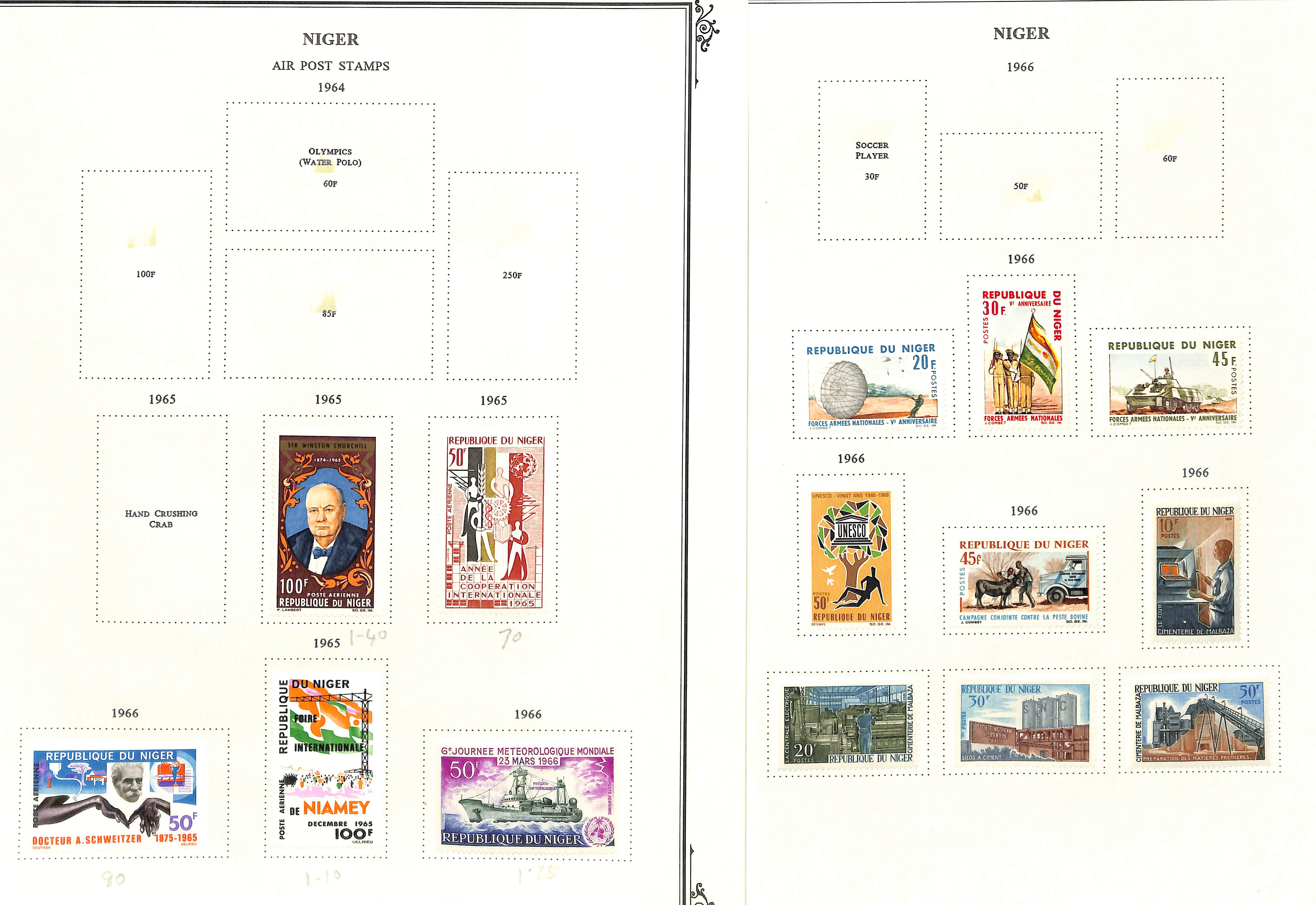 Niger. 1921 - c.1990 Mint and used collection with covers, die and plate proofs. (100s). - Image 8 of 26