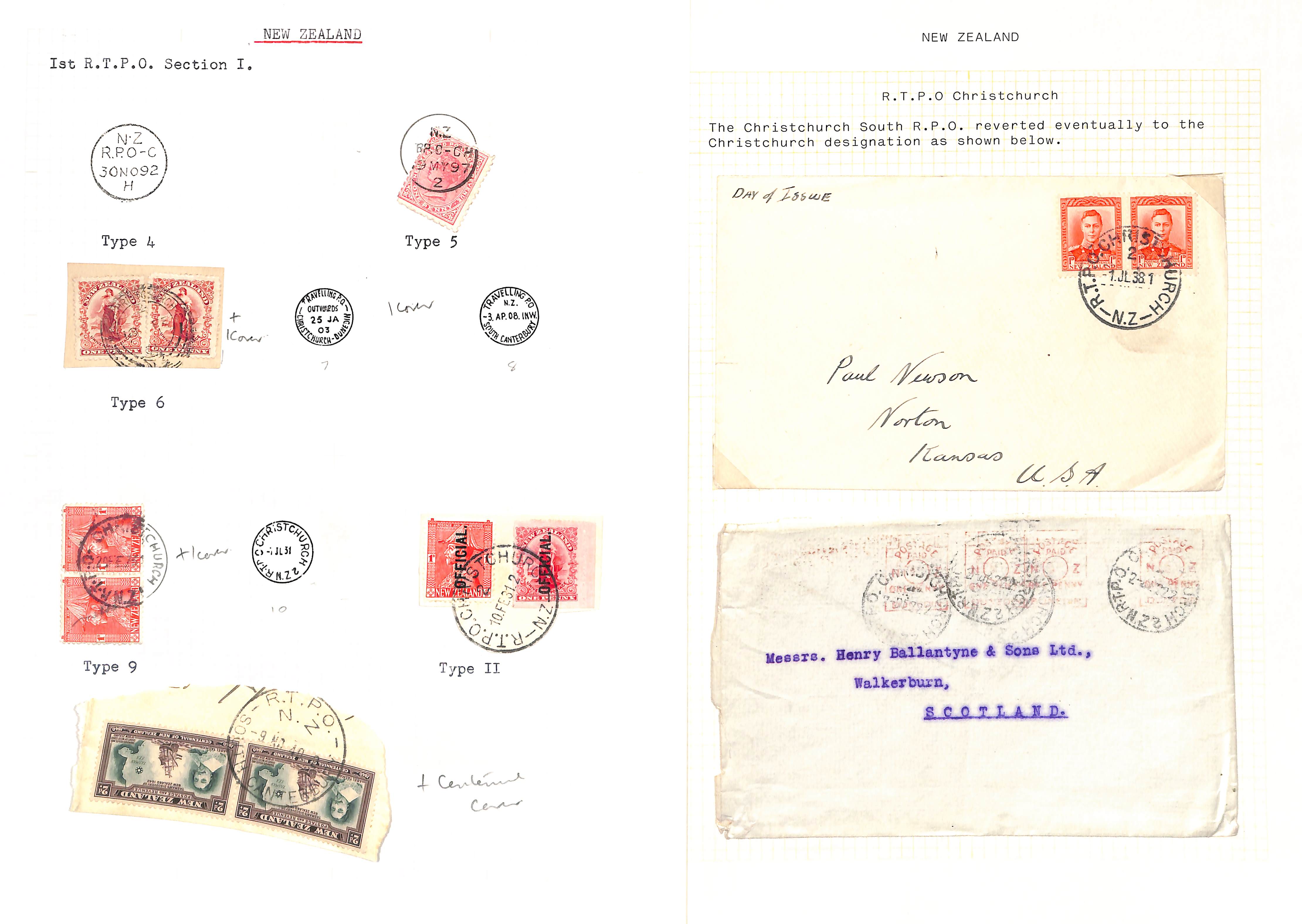 T.P.Os. 1882-1971 Covers and cards (c.100), also stamps and pieces (c.80), various T.P.O - Image 15 of 28