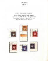Propaganda Forgeries. 1944 German forgeries of the G.B KGVI ½d - 3d definitives all with "