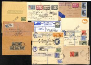 1839-1993 Covers and cards including 1839-50 entire letters from Singapore with "INDIA LETTER /