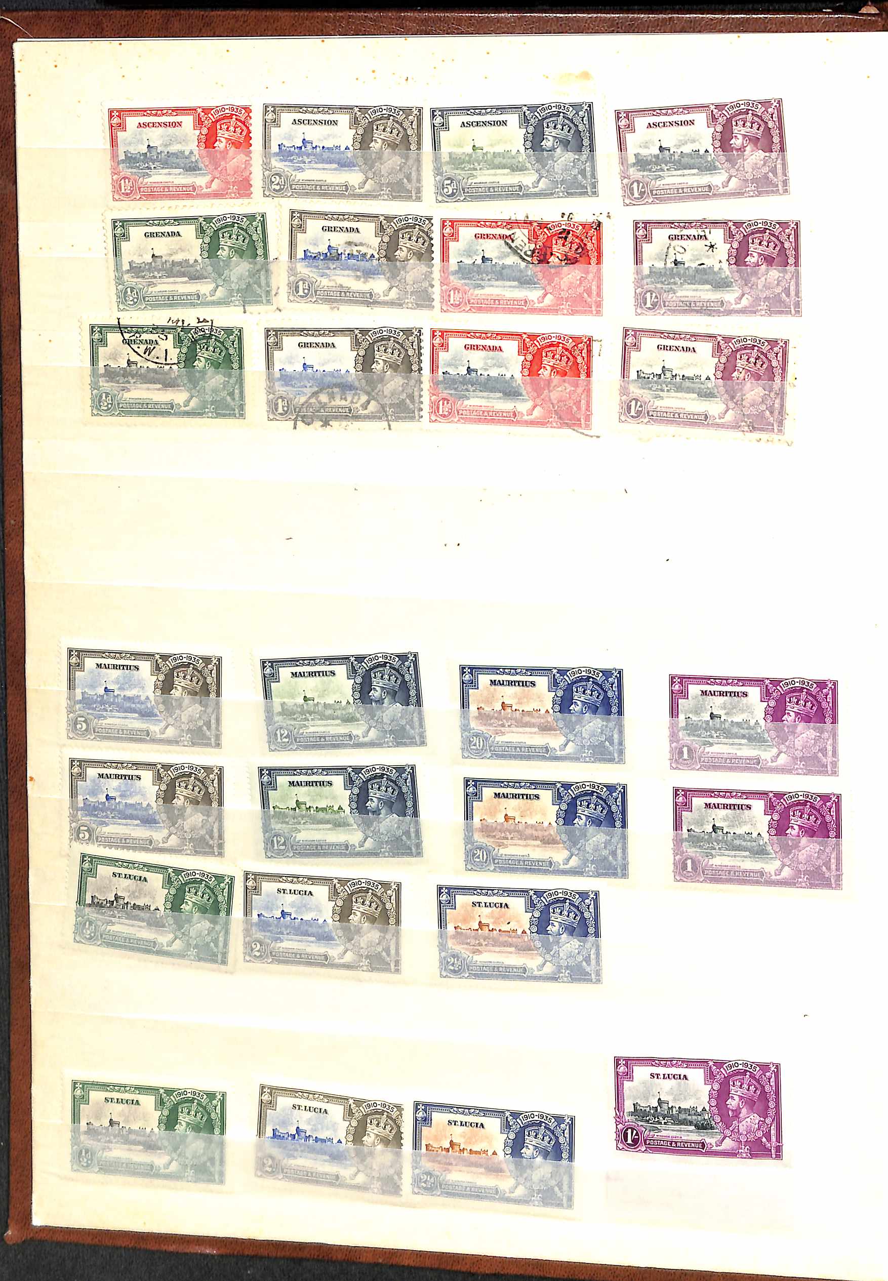 1935 Silver Jubilee, Specimen, mint and used accumulation in a stockbook, including Specimen sets - Bild 12 aus 15