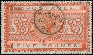 1855-1900 Surface Printed issues, the used collection including 1855 4d Medium Garter on blued