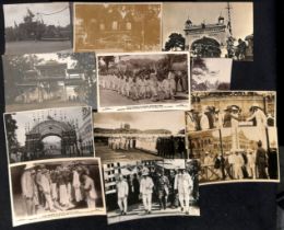 1922 Royal Visit of Prince of Wales & Malaya-Borneo Exhibition. Real Photo postcards (24, also two