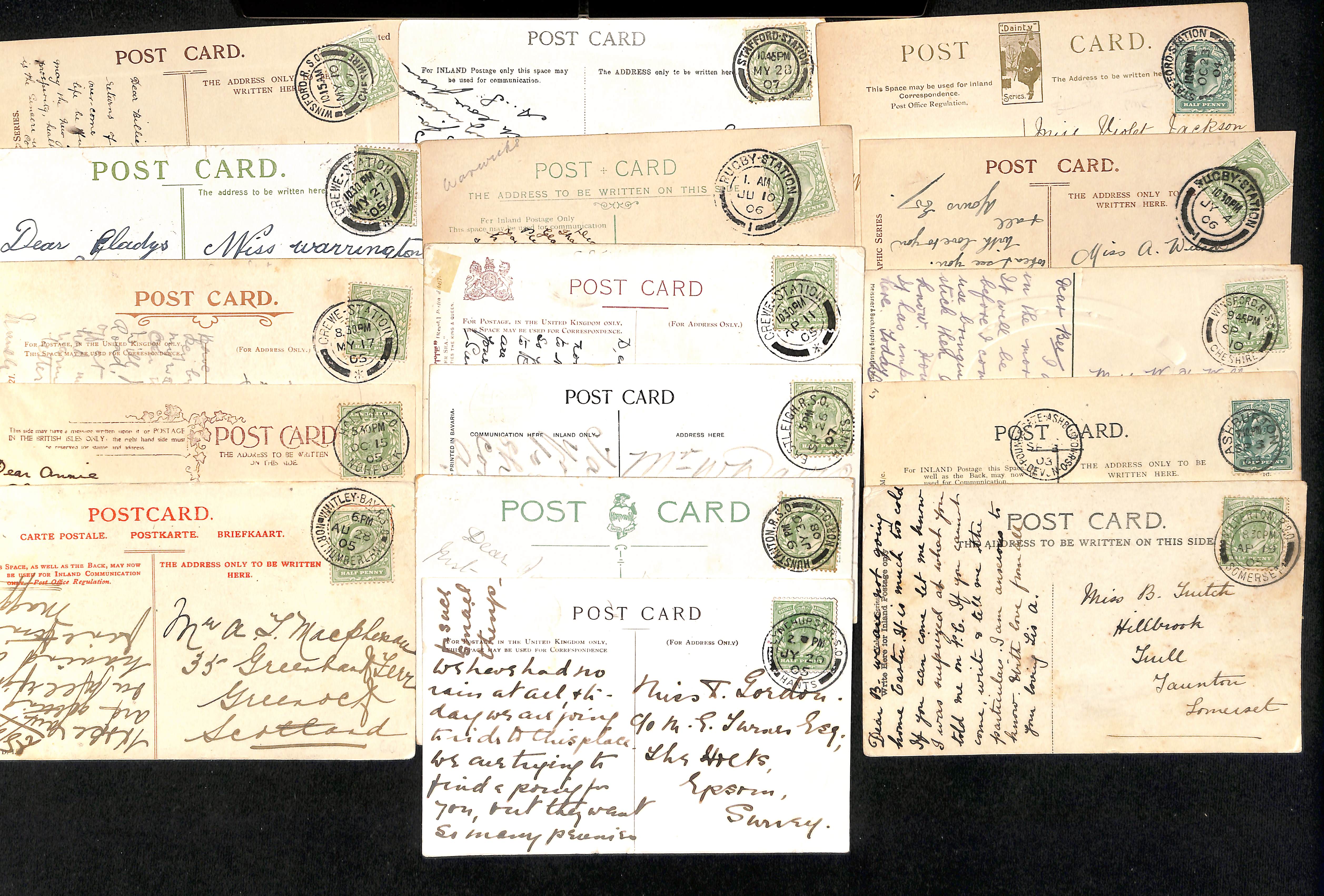 T.P.Os. 1847-1914 Covers and cards with T.P.O cancels or handstamps (44) including 1902 cover to USA - Bild 4 aus 5