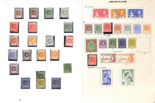 1907-54 Mainly mint selection including KGVI 10/- (4) and £1 (21, with two plate blocks of four, two