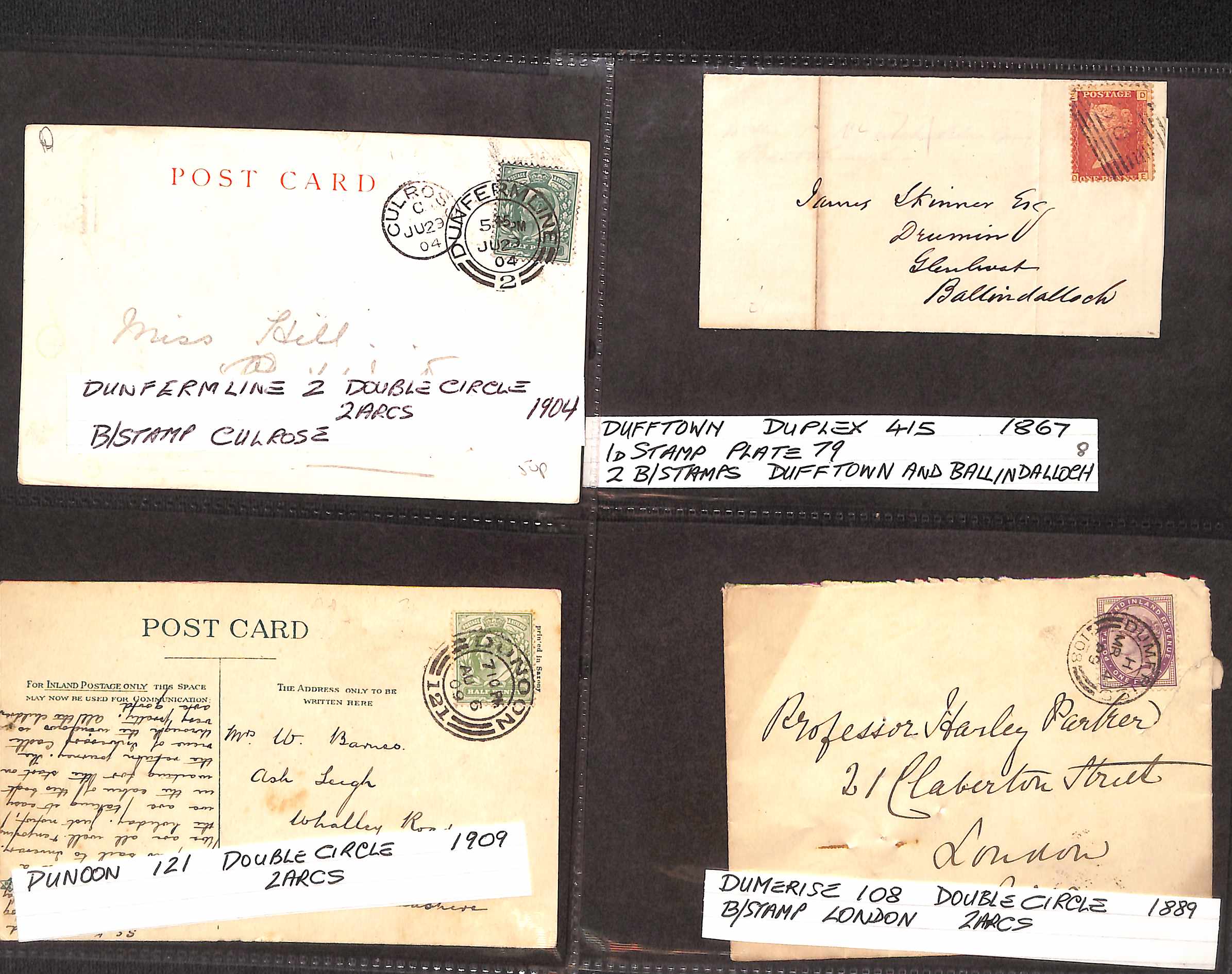 1812-1994 Covers and cards, with an album of Scottish covers and cancels, and an unusual - Image 16 of 17
