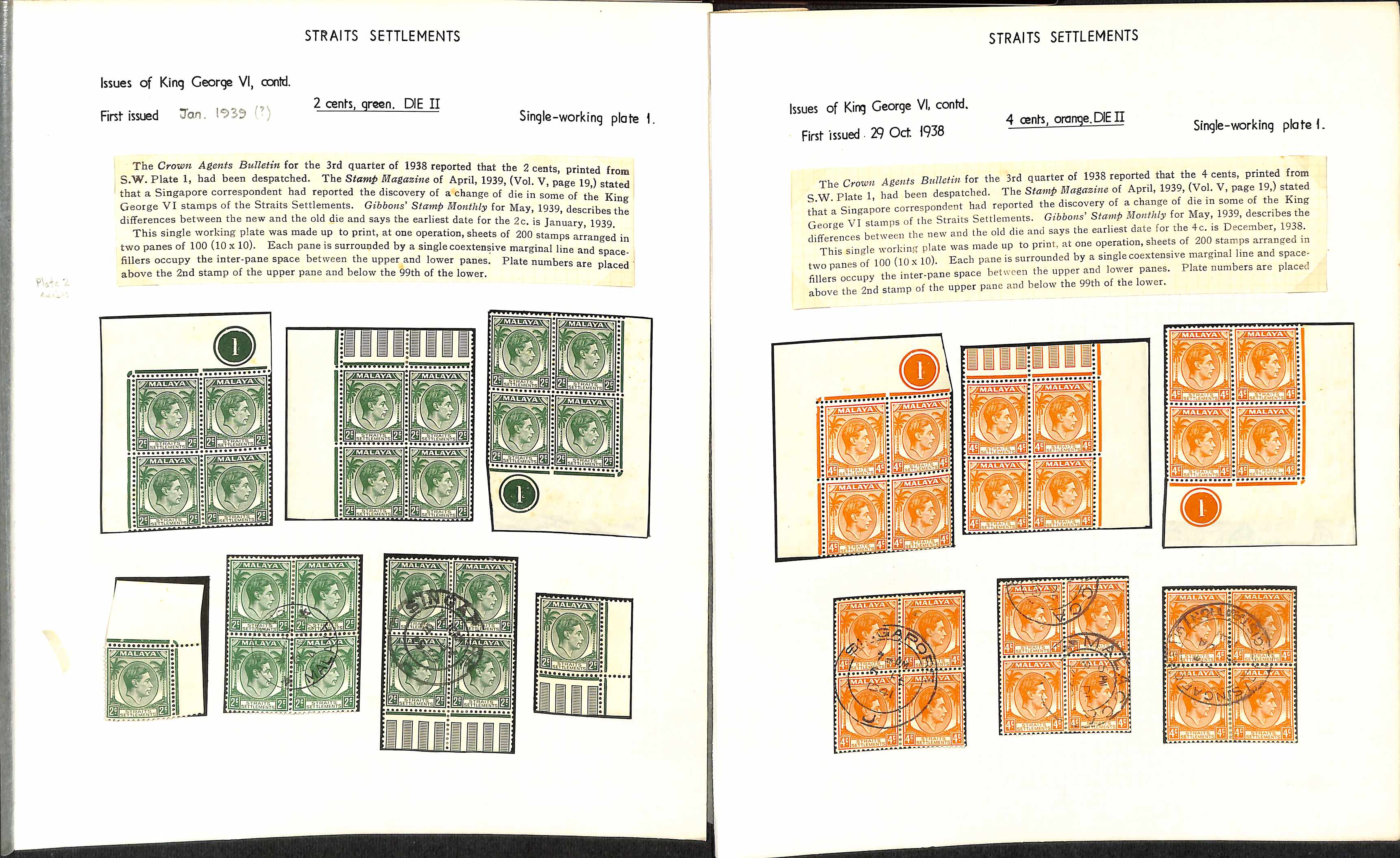 1937-41 1c - $5 Mint and used study on pages including die I Specimen stamps, mint and used sets - Image 12 of 17