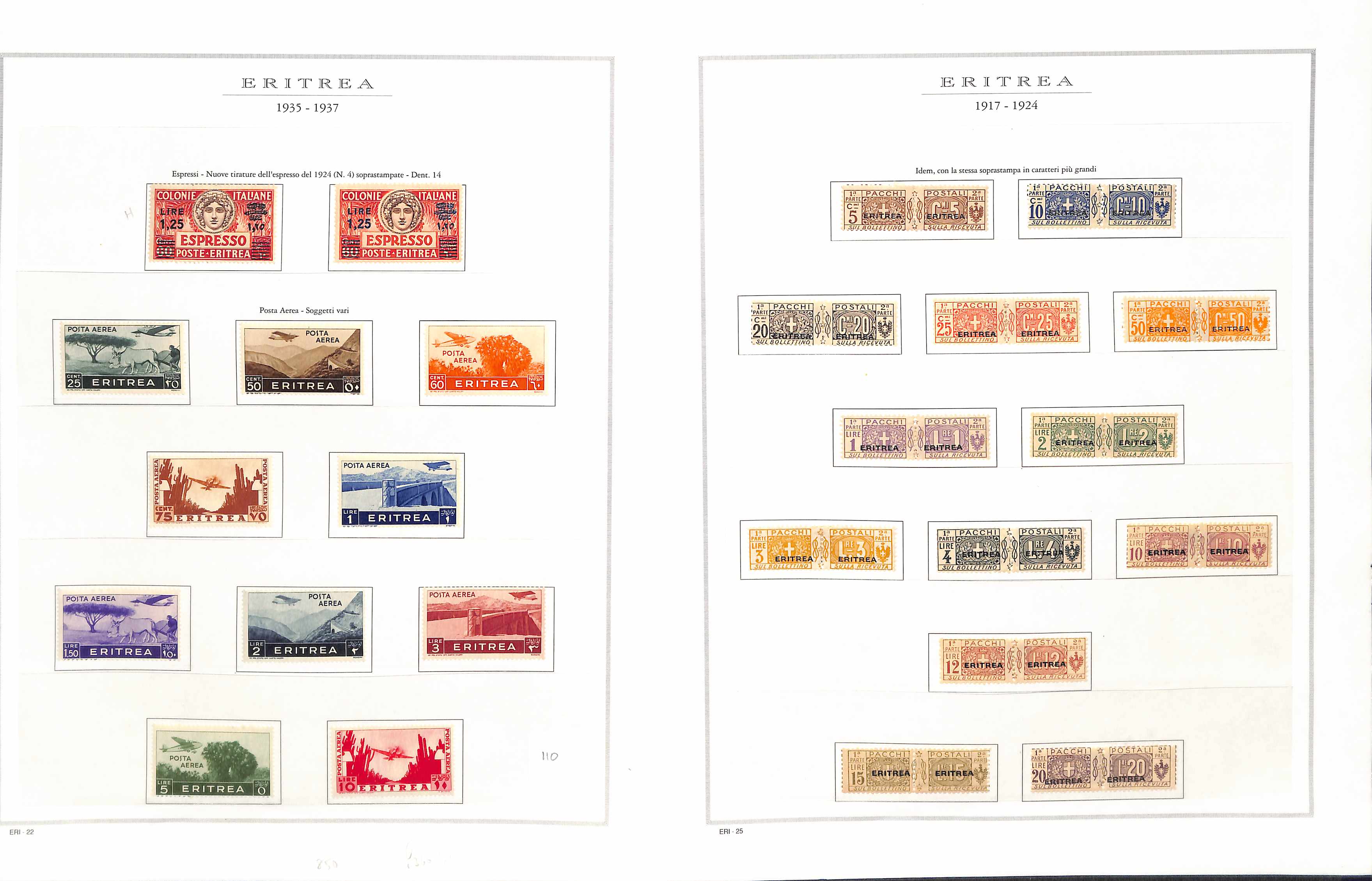 Italian Colonies. 1881-1935 Mint and used collection with issues for Eritrea including 1893 set - Image 11 of 19