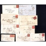 Late Mail. 1858-70 Entire letters and covers with "Posted Since" datestamps of Edinburgh (6) or