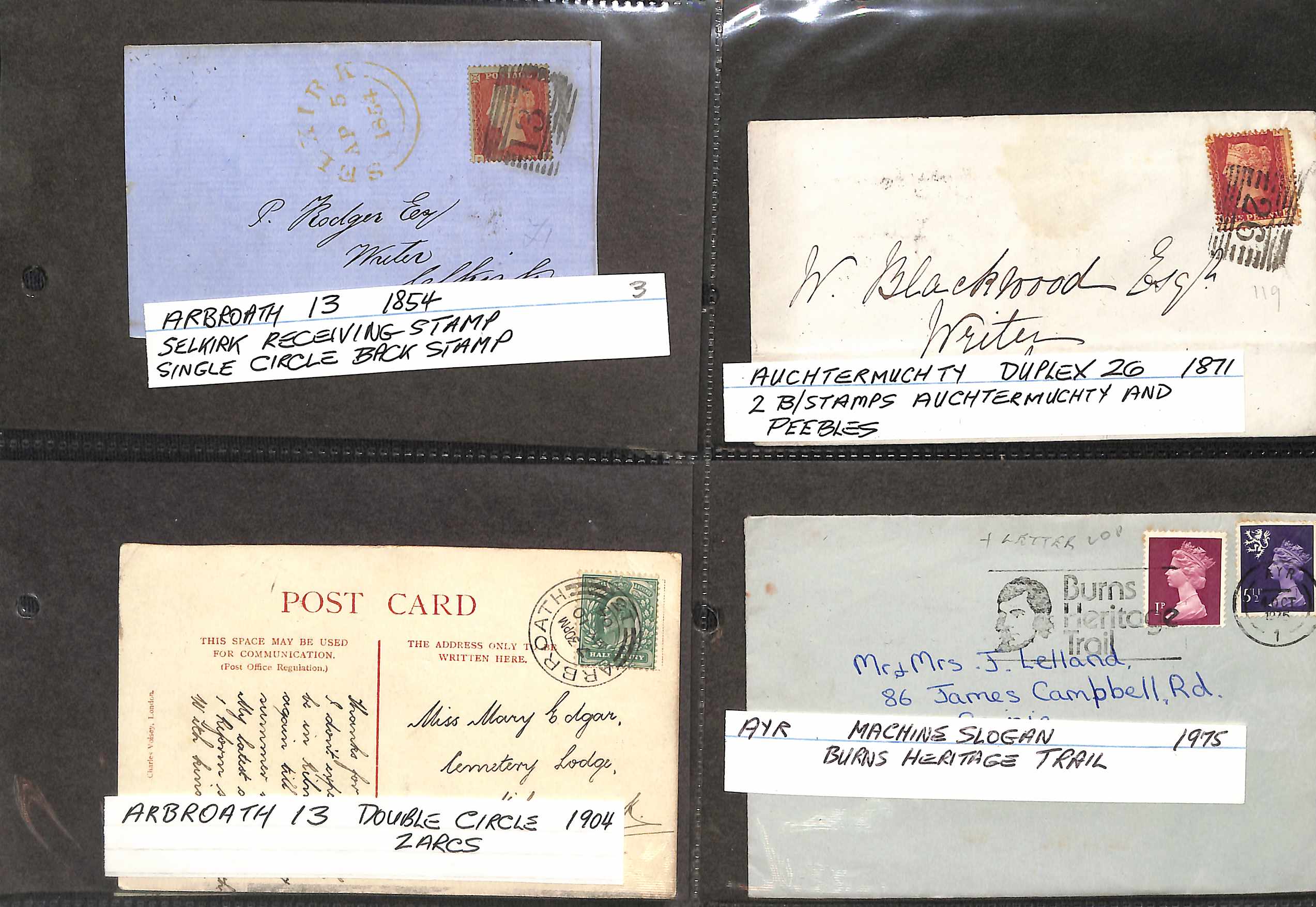1812-1994 Covers and cards, with an album of Scottish covers and cancels, and an unusual - Image 13 of 17