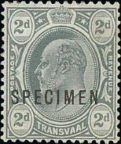 Transvaal. 1902 ½d - 10/- Set of twelve, 1903 £1, and 1909 unissued 2d grey, also Orange River