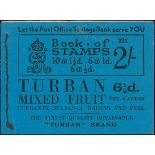Booklets. 1930-35 KGV Booklets all with adverts for "Turban" dates or mixed fruit on the front or