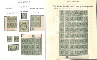 1902-03 1c - $5 Crown CA set of twelve and 1903-04 1c - 3c set of four all overprinted "SPECIMEN",