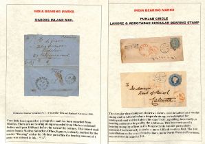 1858-1918 Covers and cards, various postage due handstamps including scarce boxed "UNDERPAID" of