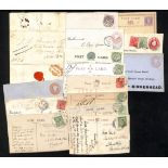 Cheshire. 1799-1958 Entire letters, covers and cards including 1828 "NESTON" fleuron, boxed "Malpas"