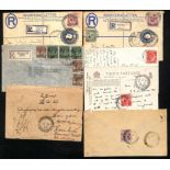 North Canal Road. 1910-70 Covers and cards including 1922-23 10c registration envelopes with