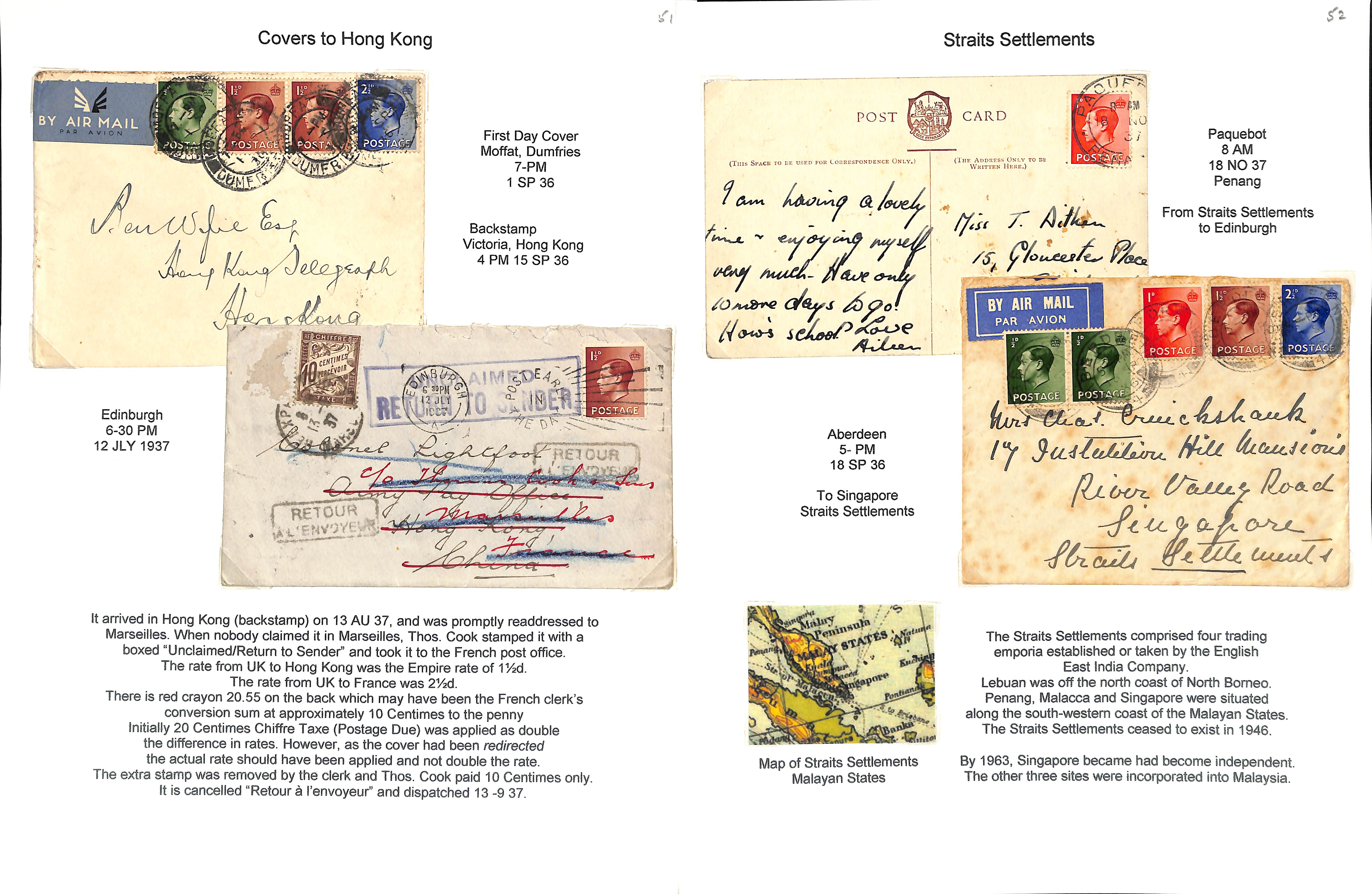 King Edward VIII. 1936-39 Covers and cards bearing KEVIII stamps including First Day Covers (some - Bild 6 aus 20