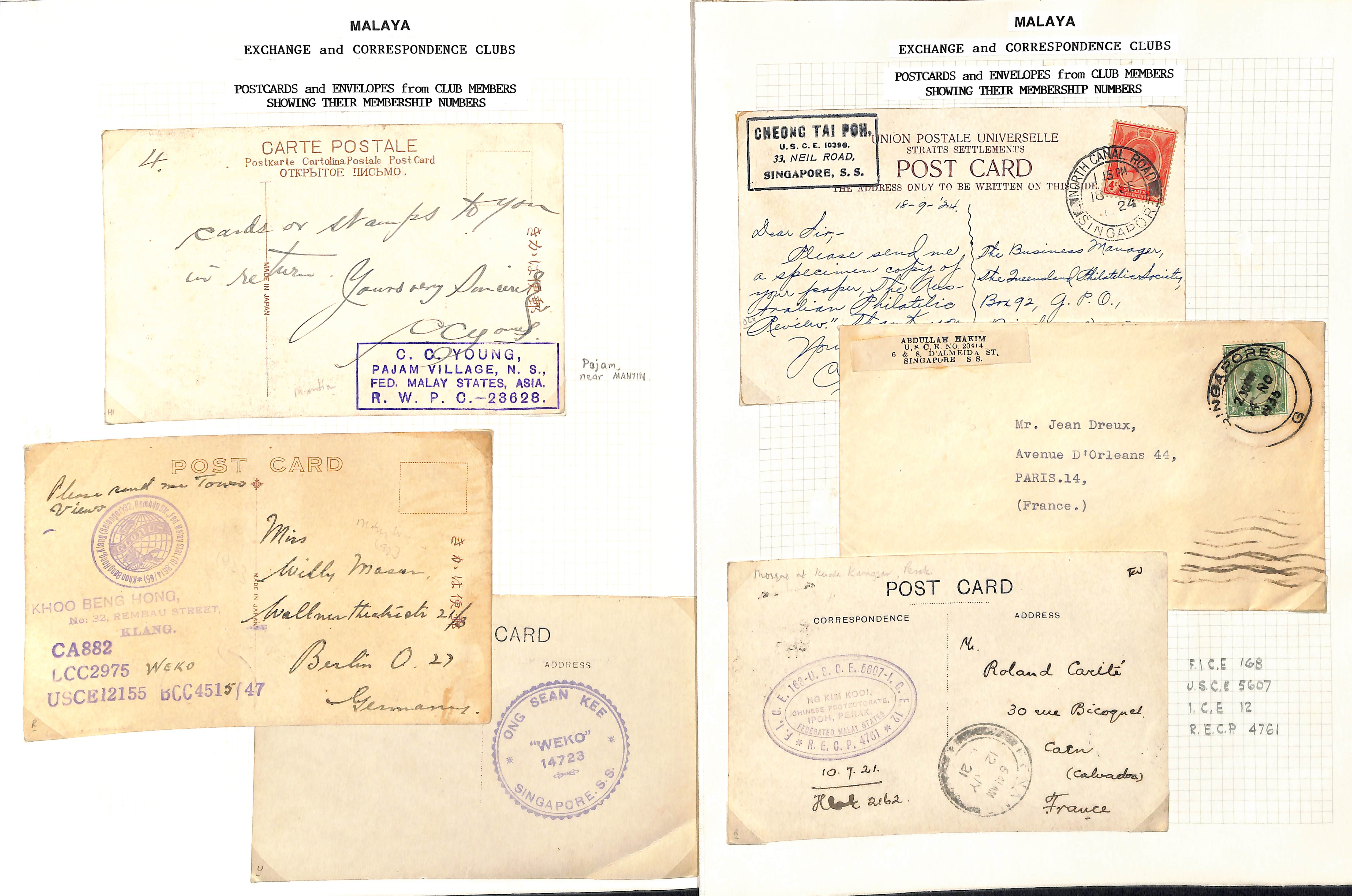 Societies and Clubs. 1902-66 Covers and cards from Exchange and Correspondence clubs and stamp - Image 9 of 13