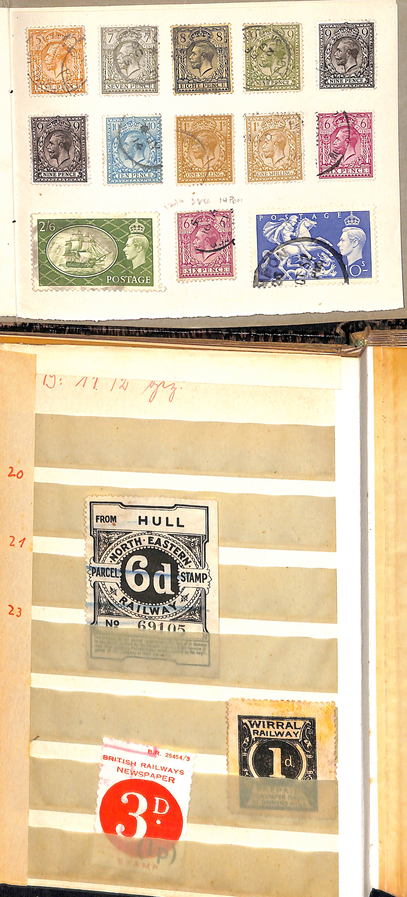 QV-QEII Stamps including 1840 2d and 1891 £1 (both with faults), 1958 3d tete-beche strip, 1969 £1 - Image 11 of 22