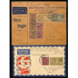 1933 (Apr 5) First KLM flight to Japan and the Philippines via Singapore, covers from Calcutta to