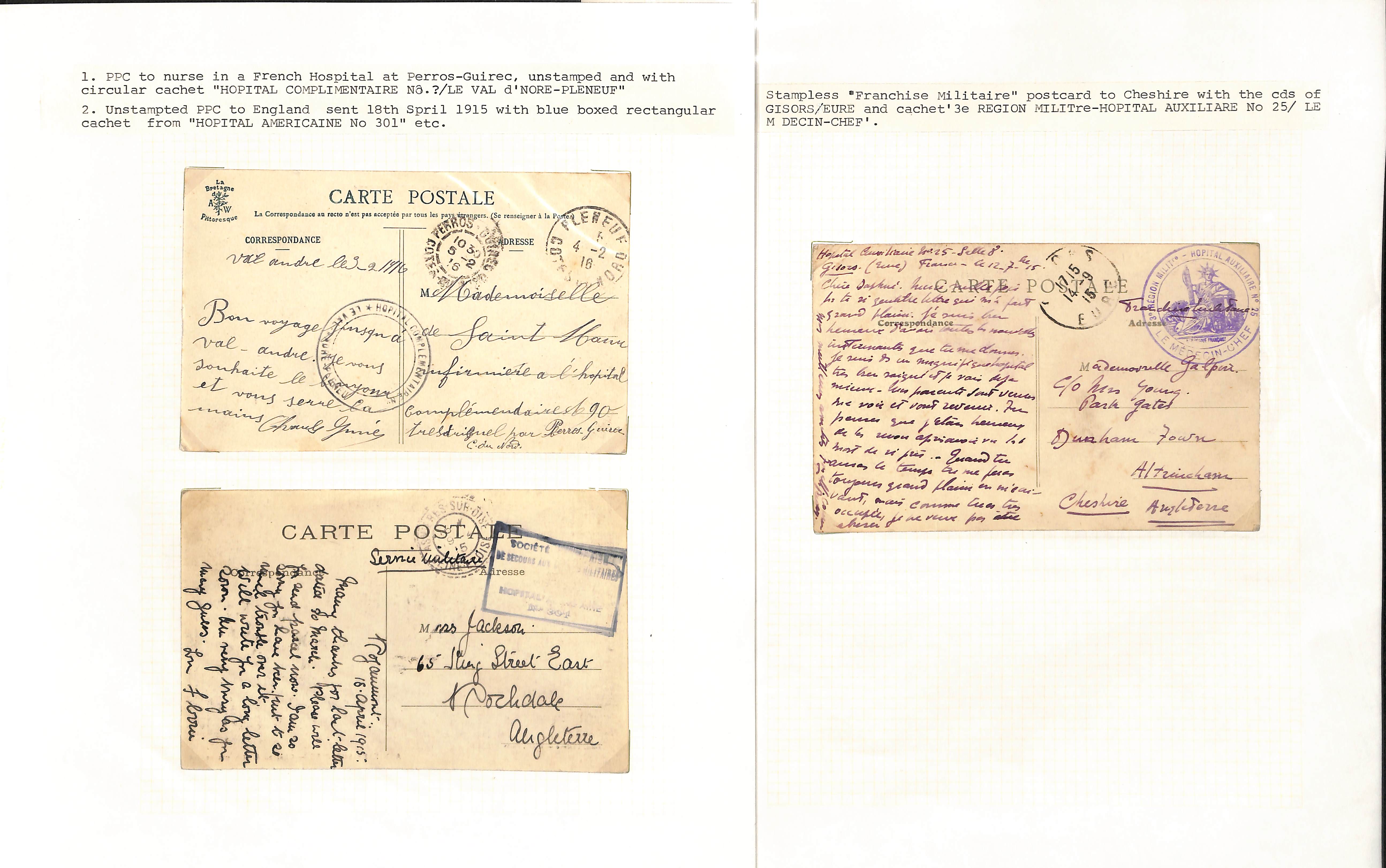 France/Italy. 1914-18 Covers and cards from soldiers in hospitals in France (26) or Italy (5), - Image 7 of 12