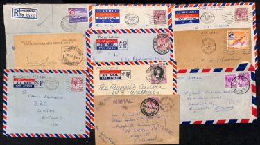 Dempsey Road. 1954-66 Covers (10), stamps and pieces (15) including "FORCES P.O / SINGAPORE"