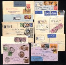 Newton. 1929-63 Covers including 1929-34 Air Mail covers to G.B or Germany (3, two registered), 1931