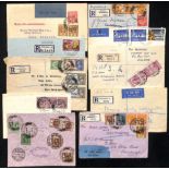 Newton. 1929-63 Covers including 1929-34 Air Mail covers to G.B or Germany (3, two registered), 1931