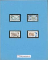 1965 Pictorial definitive issue, unadopted stamp size essays for the unissued 5d value (2) depicting