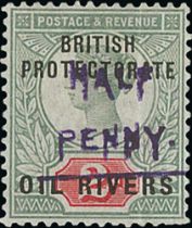 1893 (Dec) ½d on 2d, Type 9 surcharge in violet, light gum creases, otherwise fine mint. S.G. 29, £