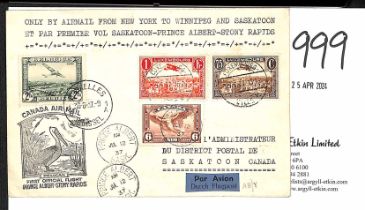 Air Mail - Belgium / Canada. 1937 (June 29) Air mail cover from Luxembourg to Canada, flown on the