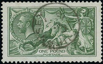 1913-34 Seahorse Issues mint and used, with Waterlow 10/- and £1 used, De La Rue 2/6 and 5/- used,