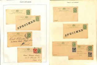 1912-37 KGV Postcards and reply cards Specimen (13), unused (17) or used (16), also bands or cards
