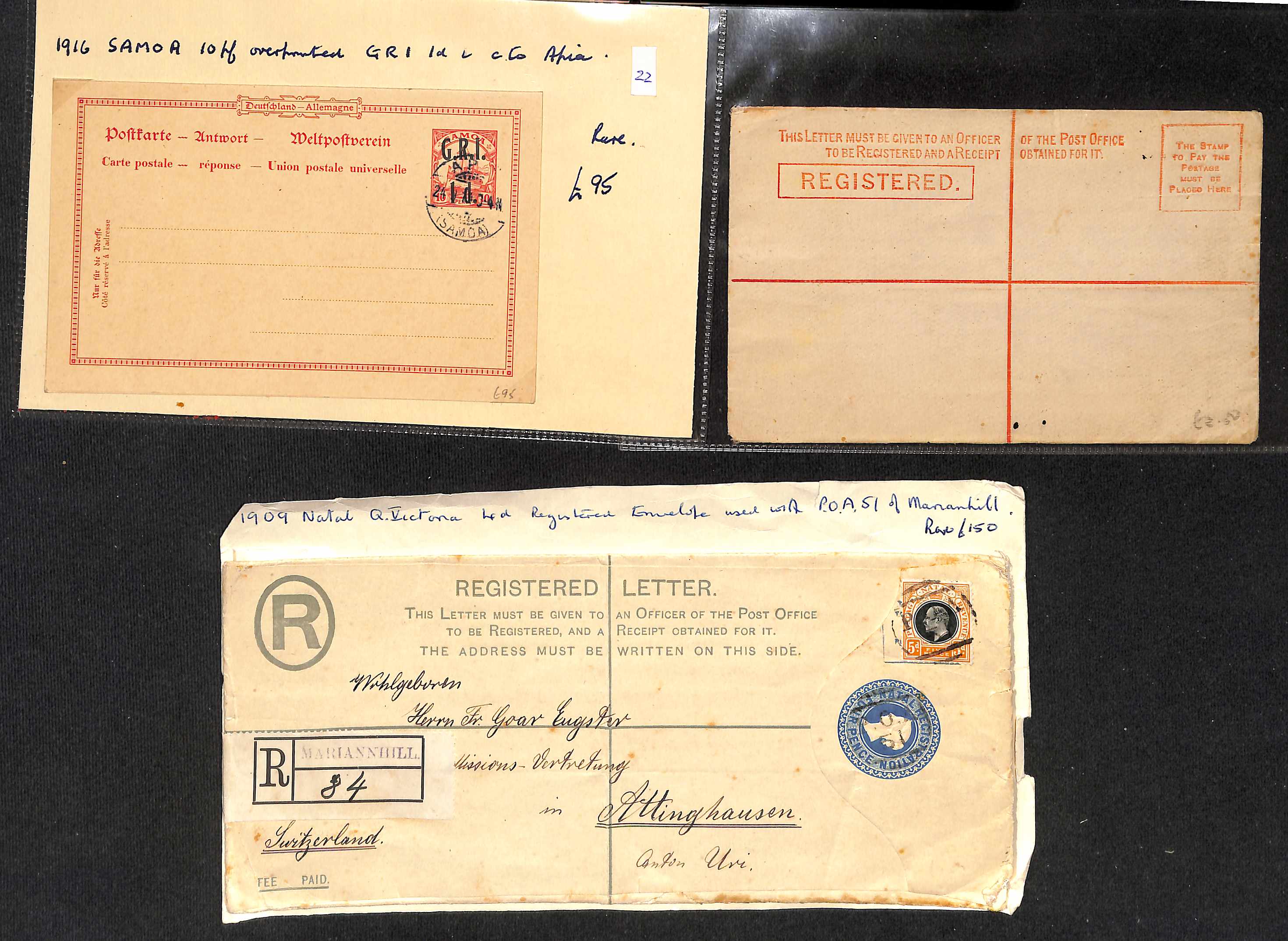 Postal Stationery. Mainly QV Postcards and covers including early Transvaal, Victoria with 1d - Image 11 of 12