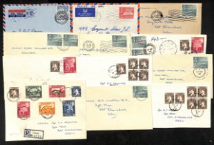 1905-63 Covers and cards including 1955-59 covers with Aden stamps cancelled at Maalla, Skeikh-