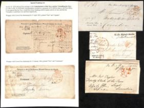 Admiralty. 1793-1839 Printed Admiralty (2) or Admiralty Office (6) lettersheets, two with the