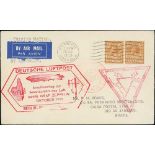 Great Britain. 1933 (Sep 28) Printed Matter cover franked 10d from Norwich to Rio de Janeiro with