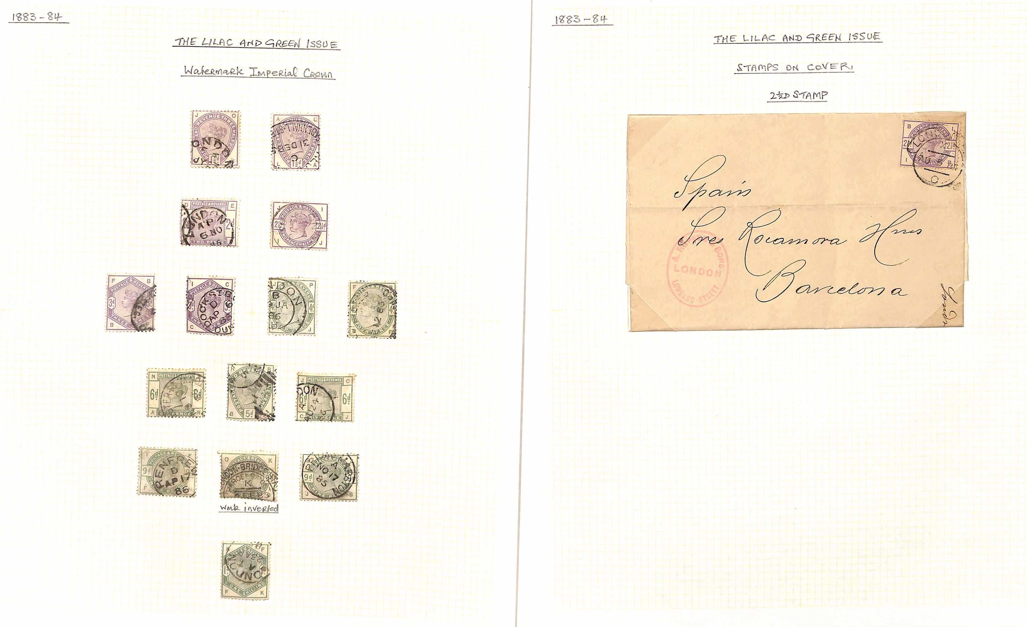 1855-1900 Surface Printed issues, the used collection including 1855 4d Medium Garter on blued - Image 15 of 22
