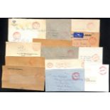 Postage Paid. 1914-2001 Covers (78), also pieces, various Postage Paid handstamps or machines,